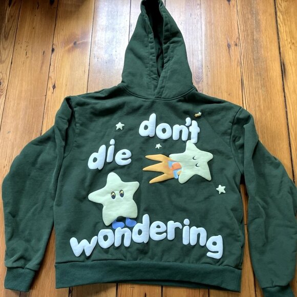 Broken Planet RARE Don't Die Wondering Brief Encounters Hoodie Sweatshirt 48” L